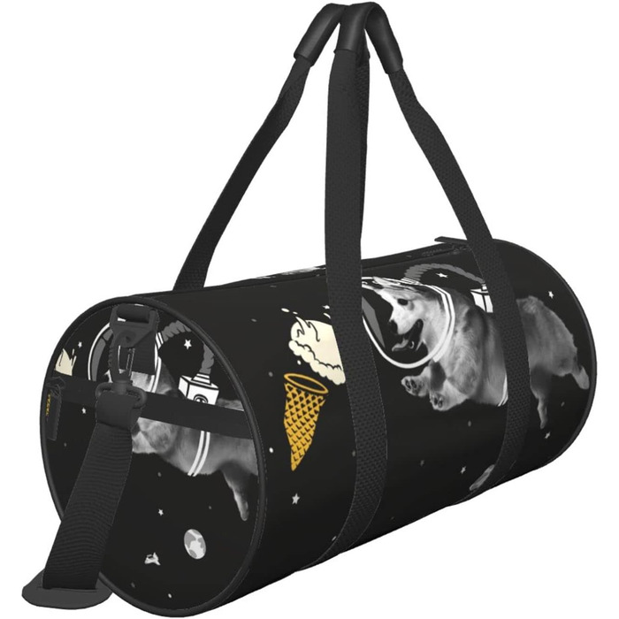 Дорожня сумка Космічний пес - спортивна сумка для чоловіків та жінок, велика сумка для подорожей та спорту