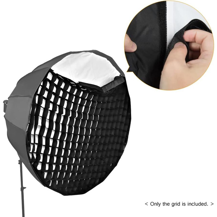 См/47 дюймів Softbox Honeycomb Grid 16 Robs Depth Photography Parabolic Softbox Grid для фотостудії, 120