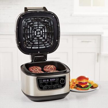 Мультиварка 12 в 1 з функцією підтримання тепла - фритюрниця, духовка, сковорода, рисоварка та багато іншого. - Об'єм 5,7 л - 12 п