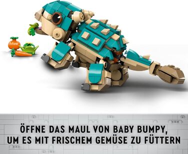 Збірний іграшковий динозавр для шанувальників Jurassic World New Adventures, подарунок для хлопчиків і дівчаток від 7 років 76962