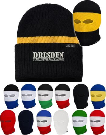 Балаклава Dresden You&39ll Never Walk Alone I чорного, білого, червоного, синього, жовтого, зеленого кольорів, Шарф Ultras один розмір чорний/жовтий