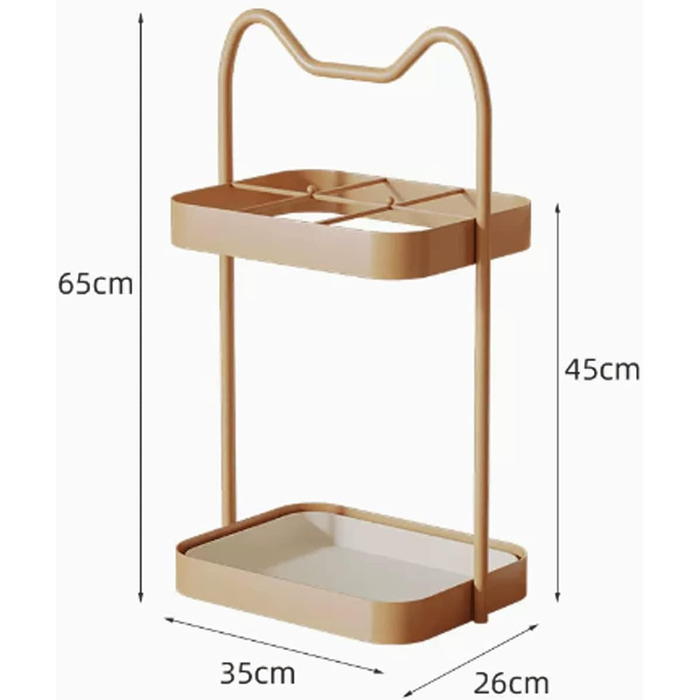 Внутрішня підставка для парасольок JIANGY, рамка-органайзер для парасольок, тримач для парасольки з великим піддоном для зливу води парасольки у фойє