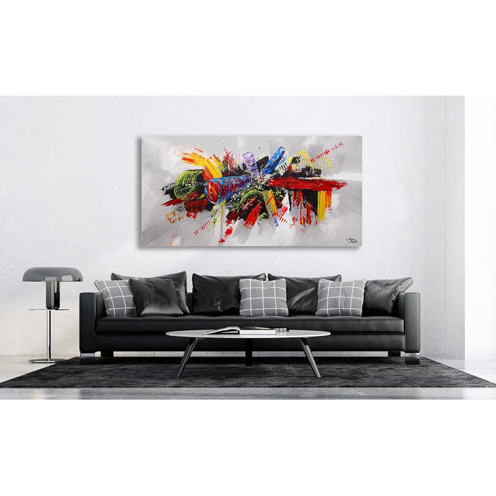 Моніка Мірафьорі I 100 РУЧНИЙ РОЗПИС I Картина Парадокс 140х70см Картина Ручний розпис Акриловий живопис Дуже великий акриловий жи