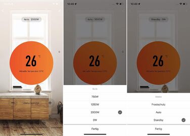 Електричний обігрівач Sichler для побутової техніки конвекторний обігрівач з Wi-Fi, 2000 Вт, додаток, голосове керування, дистанційне керування (електричний обігрівач, електричний радіатор, променевий обігрівач)