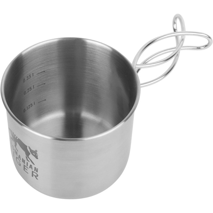 Чашка Tasmanian Tiger TT Handle Mug 500 - ідеальна для активного відпочинку та кемпінгу, з нержавіючої сталі, 500 мл, сумісна з пляшкою об&39ємом 1 л з широким горлом та тримачем для пляшок TT
