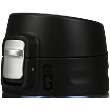 Пляшка для води з нержавіючої сталі LOCK & LOCK - НОВА ЛЕГКА ВАКУУМНА ПЛЯШКА FEATHER LIGHT - Термос для однієї руки - Вакуумна ізольована пляшка для кави, чаю тощо 500 мл сапфірово-блакитного кольору