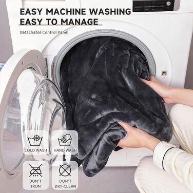 Підігріта ковдра, портативна підігріта ковдра з рукавами та кишенею для ніг з 6 регульованими налаштуваннями температури, автоматичним вимкненням через 2-10 годин, швидким розігрівом, ідеально підходить як подарунок для родини та