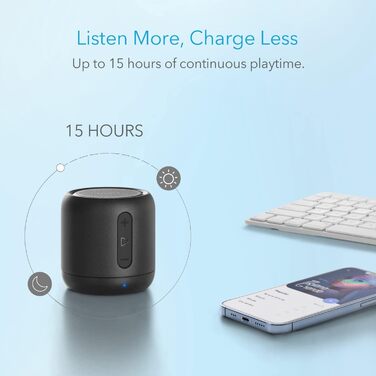 Колонка Anker Soundcore Mini з 15 годинами автономної роботи, фантастичним звуком, 20-метровим радіусом дії Bluetooth, FM-радіо та