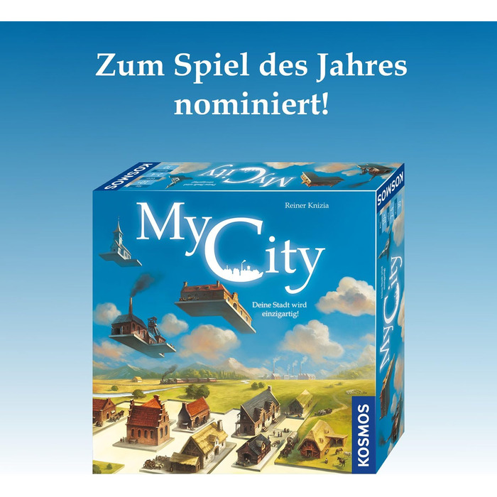 Моє місто - Ваше місто стає унікальним, Різноманітний сімейний набір для 2-4 гравців, Вік 10, Гра в стилі "Легасі", Настільна гра, Гра для вечірки, 691486