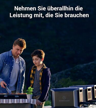 Розширювальний акумулятор Dabbsson DBS3000B 3000 Втгод, допоміжний LiFePO4 акумулятор, сумісний з портативною електростанцією, сонячним генератором DBS2300, аварійне джерело живлення для кемпінгу, подорожей, автофургонів, надзвичайних ситуацій, відключень