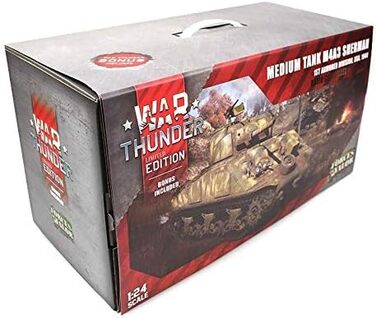 Радіокерований танк M4A3 Sherman IR 1/24, War Thunder Edition (2.4 GHz)