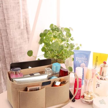 Органайзер для сумочки, органайзер для фетрової сумки, органайзер для сумки в сумці Внутрішні кишені органайзер для сумочки зі зні