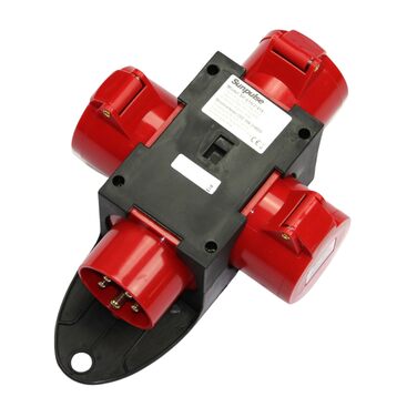 Розподільна коробка SOLARTRONICS для будівельного майданчика, високовольтна розподільна коробка, захисні розетки CEE, промислова розподільна коробка (CEE 16A)