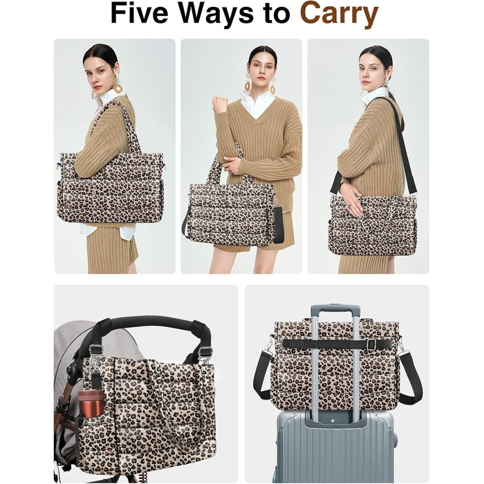 Сумка для підгузників, сумка для дитячих підгузників, сумка для лікарняної сумки Crossbody Travel Large Mommy Bag, з силіконовою с