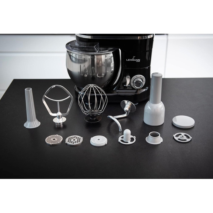 Універсальний кухонний комбайн Lehmann 3 в 1 комплект Планетарна мішалка Багатофункціональний кухонний комбайн з м'ясорубкою включаючи соковижималку 1,5 л і чашу з нержавіючої сталі 5 л
