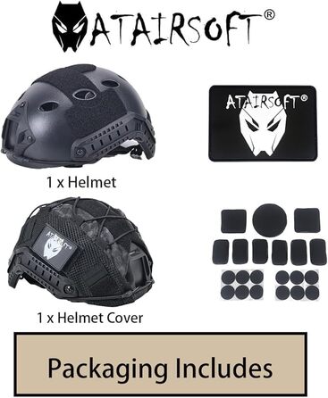 Набір шоломів для страйкболу PJ Type Тактичний військовий шолом для пейнтболу Airsoft Fast з чохлом