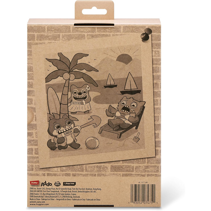 Плюшева іграшка ZURU Fuggler, Смайлі О Райлі, серія "Настрій Відпустки", 23 см