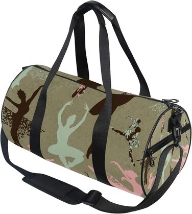 Сумка-шопер для дівчаток Сніжинки, вінтажна різдвяна сумка для балету, спортивна дорожня сумка-несік з канвасу для чоловіків та жінок, для подорожей та на вихідні