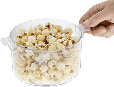 Кухонна міні-машина для попкорну для дому, виробник попкорну, гаряча плита з покриттям, кришка як миска для подачі, отвір для розтоплення масла, попкорн з цукром і сіллю, компактний, матовий з нержавіючої сталі