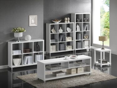 Комплект полиць для шафи Kubox з 9 відділеннями, дерево, сірий, 3 x 3, 118x29x111