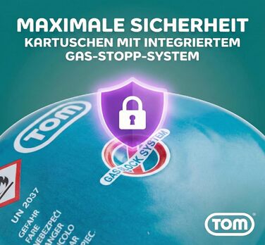 Набір газової кемпінгової плити TOM Adventure з 4 бутановими газовими картриджами 1 пальник п&39єзорозпал картриджна плита для кемпінгу, фестивалів та активного відпочинку або як вугільна запальничка