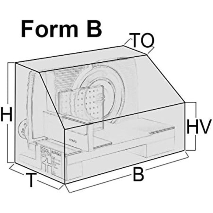 Пилозахисний кожух для кухонної техніки ROTRi на замовлення - чорний. Зроблено в Німеччині