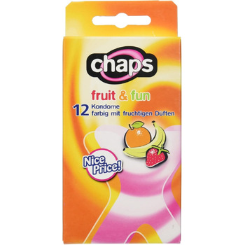 Презервативи Chaps Fruit & Fun, 12 шт, фруктові аромати