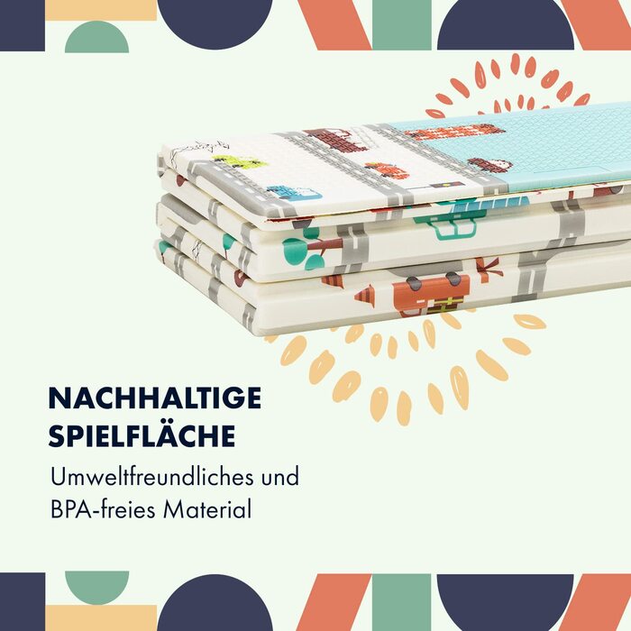 Килимок для повзання м'який і складний, Ігровий килимок без бісфенолу А Baby, Дитячий ігровий килимок з піни, Нековзний килимок для повзання Baby, Повзуча ковдра Можна прати