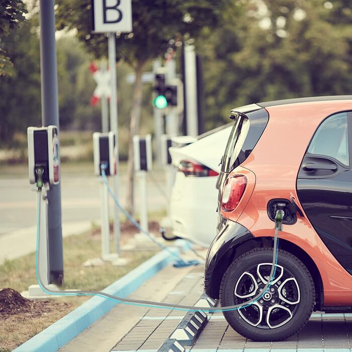 Зарядний кабель Teskee EV Зарядний пристрій для електромобілів Тип 2 на Тип 2 з індикаторними лампами Портативна сумка Сумісна з у