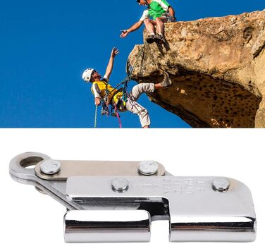 Захоплювальний пристрій для скелелазіння Akozon з міцним самоблокувальним механізмом для експедицій на арбористів міцний пристрій безпеки для скелелазіння