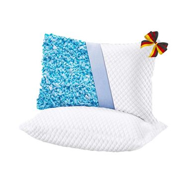 Розумна подушка Artwelt, подушка для шиї з піни з ефектом пам&39яті, регульована по висоті, ергономічна, двосторонній комфорт для літа та зими, гіпоалергенна, чохол, який можна прати, 50x70 см ()