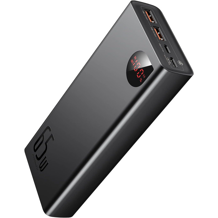 Швидка зарядка 65W 20000mAh power bank та кабель INIU USB C, 100W 2m PD3.0 кабель швидкої зарядки USB C до USB C power bank кабель