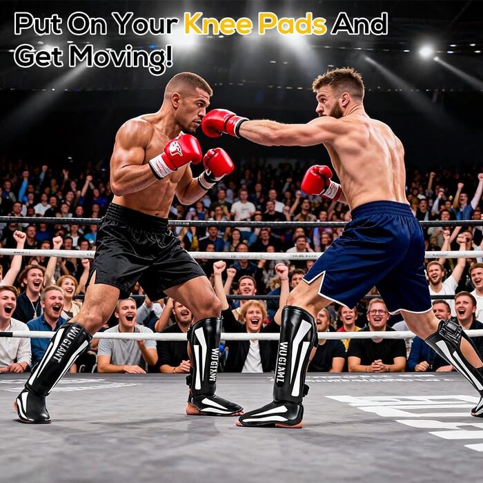 Щитки для кікбоксингу, товсті щитки для гомілок SGZIOO із захистом підйому стопи, регульовані, для муай-тай, ММА, боксу, кікбоксингу, тренувань з бойових мистецтв