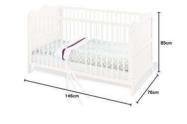 Дитяче ліжко Pinolino 110023 Флорентина, біле