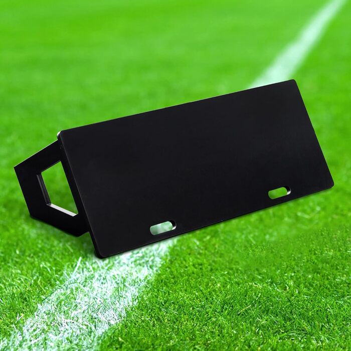 Дошка для відскоку футбольного м&39яча, Тренувальний інвентар для футболу, Портативна дошка для відскоку 100 x 40 см, Регульований кут для тренувань з контрольованих пасів та кидків, Тренування, Чорний