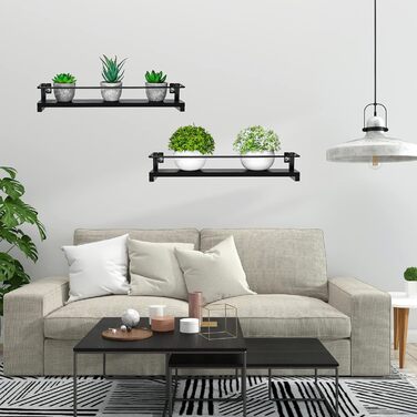 Чорна підставка для спецій, набір з 2 шт. , для банок для спецій Кухонний органайзер для зберігання спецій, 40x9 см Кухонна полиця, підставка для спецій Підвісна полиця, підставка для кухонних спецій, кухонна шафа