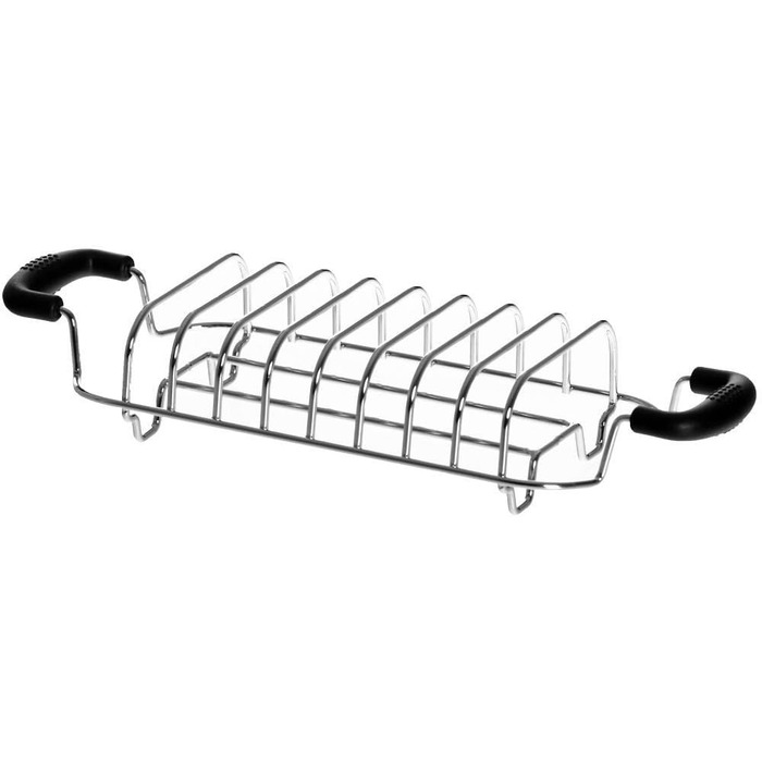 Насадка для смаження Smeg Bun TSBW01, металева, хромована/чорна, маленька