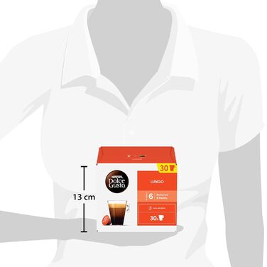 Кавові капсули NESCAF DOLCE GUSTO Lungo, упаковка з 3 шт. (3 x 30 капсул)