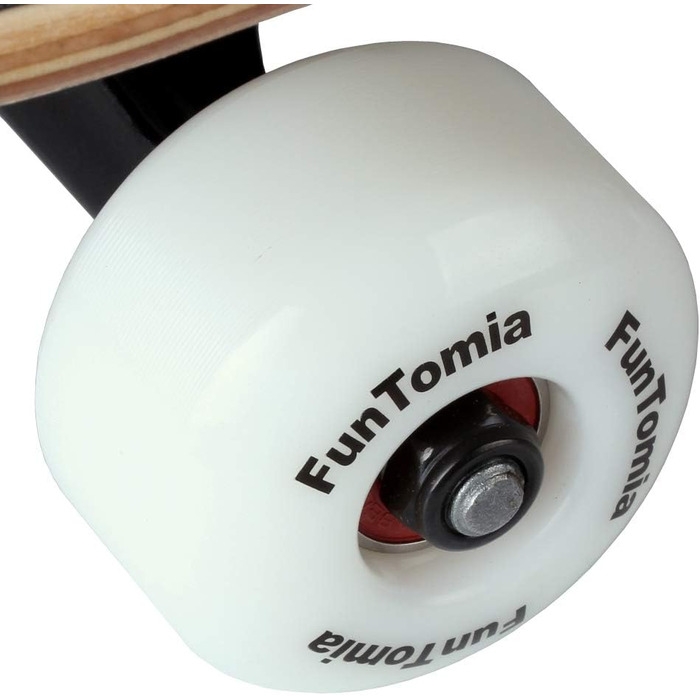 Скейтборд FunTomia з кульковими підшипниками ABEC-9, твердістю коліс 100A, 7-шаровим канадським кленом, kicktail дека - повний комплект для трюків і стріт-катання