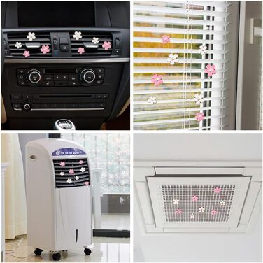 Автомобільний дифузор URAQT, 8 шт. Квітка ромашки Автомобільний освіжувач повітря Кліп Освіжувач повітря на виході Вентилятор Осві