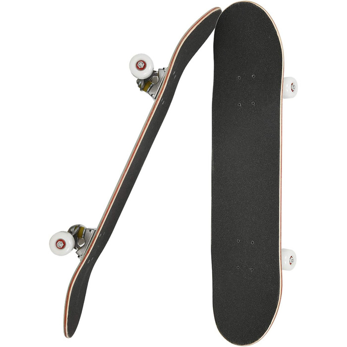 Повна дека для скейтборду з клена - комплектний скейтборд для дітей, підлітків та дорослих, ABEC-7 кулькові підшипники, вантажопідйомність 250 кг, чорний колір