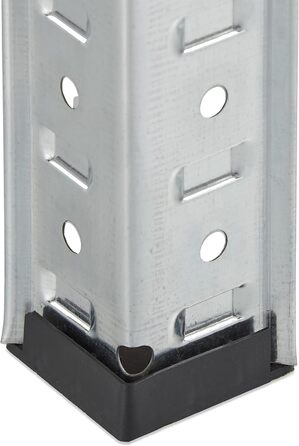 Надміцний стелаж Relaxdays, 5 ярусів, ВШХ 200 x 120 x 60 см, до 875 кг, для підвалу та гаража, стелажі для зберігання, сталь, сріблястий