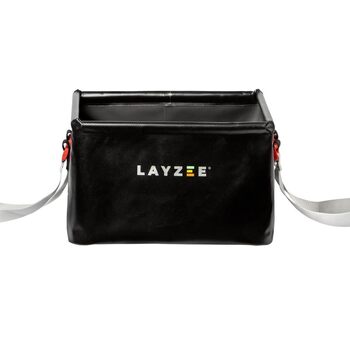 Складаний умивальник LAYZEE 12 л 12 літрів Чорний Складана чаша для миття посуду для кемпінгу Умивальник Відро