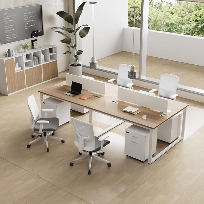 Прозорий захисний килимок для підлоги NATRKE, розмір 122x92 см, килимок для офісного стільця, килимок для обертового стільця, килимок для робочого стільця для твердих підлог, килимок для паркетної підлоги, килимок з ПВХ для ламінованих та паркетних підлог