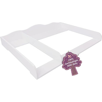 Пеленальний блок XXL сумісний з комодами IKEA Hemnes тощо. 108x80x10 см Пеленальний матрацик з дерева МДФ Пеленальний блок преміум