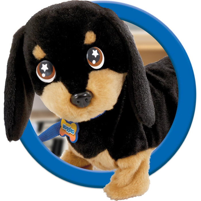 Такса - Інтерактивна м&39яка іграшка для дітей від 2 років - Весела плюшева іграшка собака, яка бігає і гавкає - Подарунок дітям