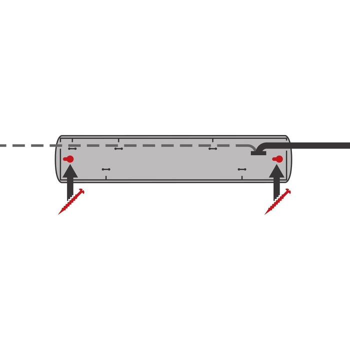 Багаторозеткова розетка 10-кратна (багаторозеткова розетка з 2 вимикачами на 5 розеток кожен і кабелем 2м) срібляста срібляста оди