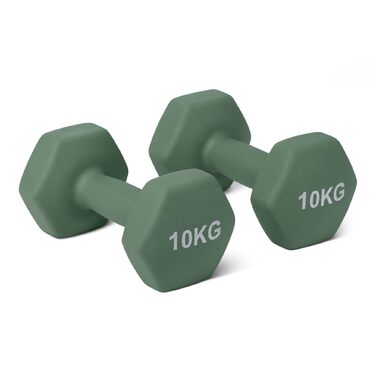 Набір неопренових гантелей Storeo Basics, 2 шт., 15 кг, шестикутні, для силових тренувань та фітнесу, 10 кг