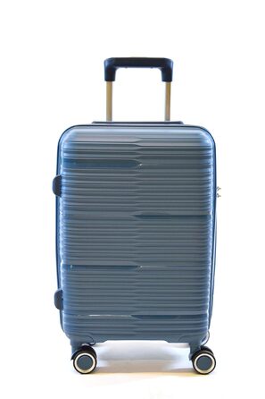 Валіза на колесах з TSA замком серії FLIGHTOURER розмір S 55 см, 36 літрів, 4 колеса. Міцна валіза з поліпропілену синього кольору (Mudblau)