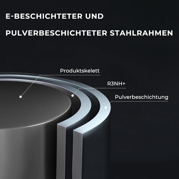 Круглий журнальний столик Grand Patio, 2 яруси, для вітальні, спальні, саду, диван-столик, тумбочка, знімний піднос, легке складання, металевий 45x45x53 см (чорний)